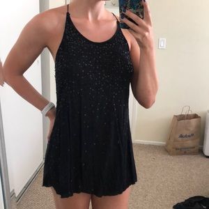 NYE!! Free People Black Sequin Top/Dress